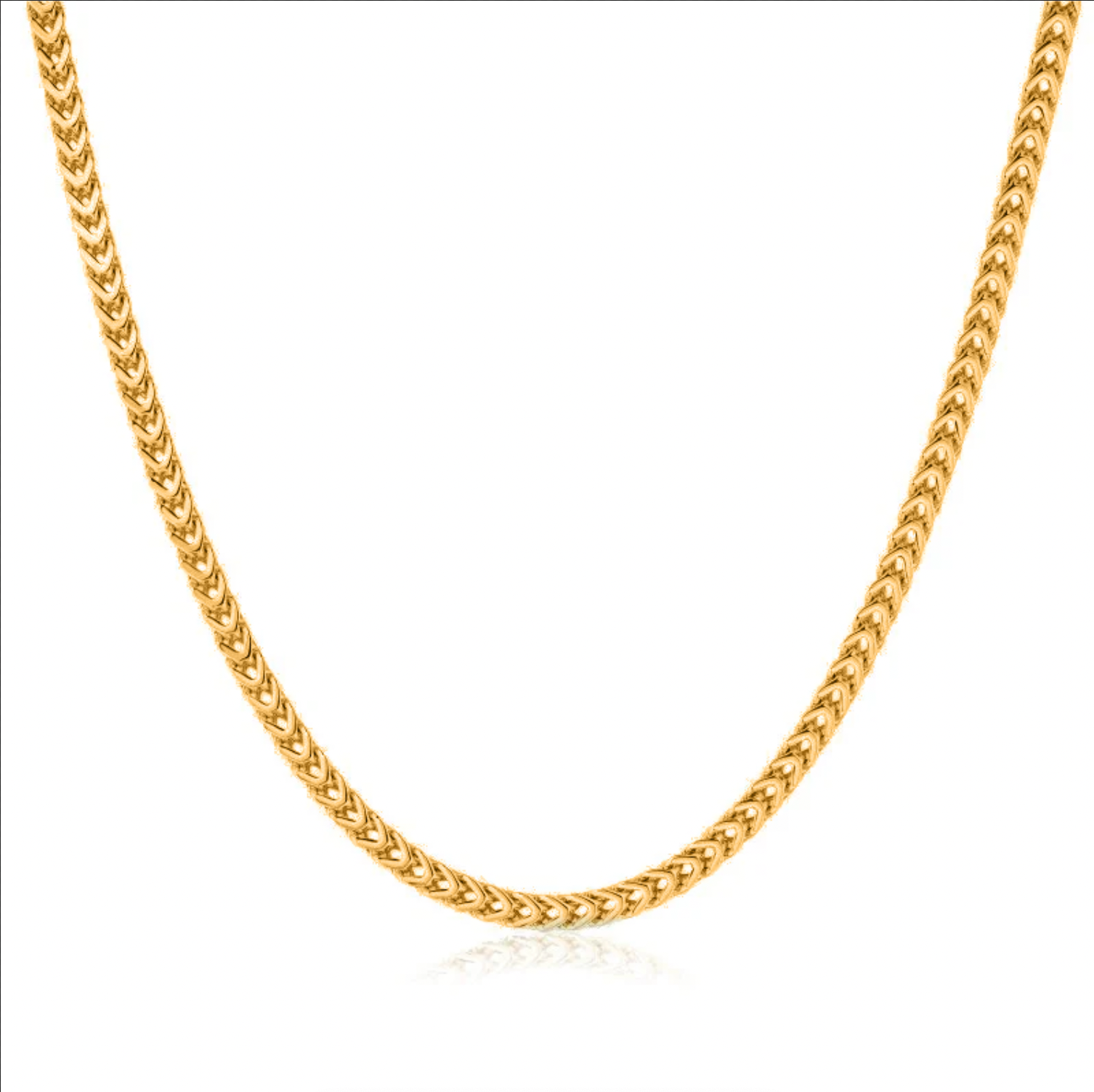 4mm Gold Filled Bonded Franco Chain - 22 Inches