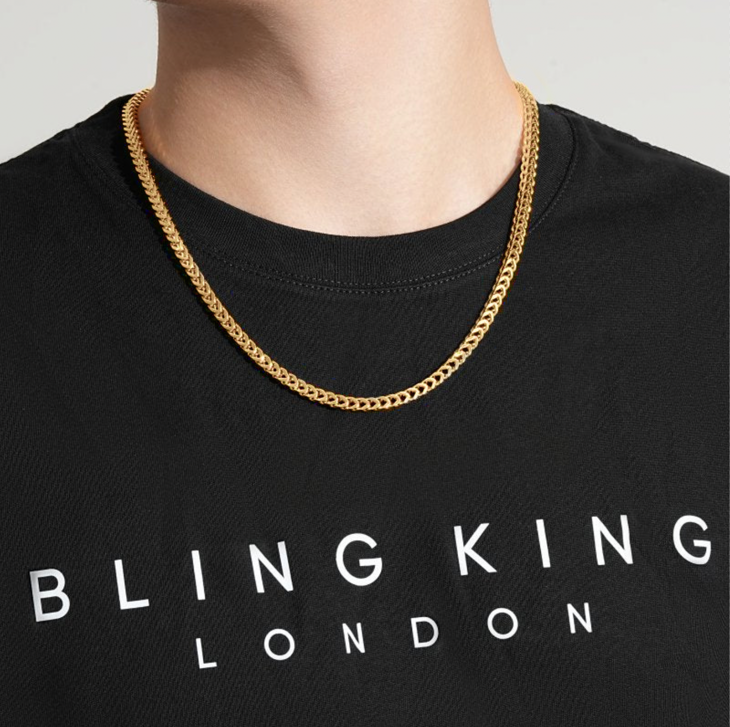 4mm Gold Filled Bonded Franco Chain - 22 Inches