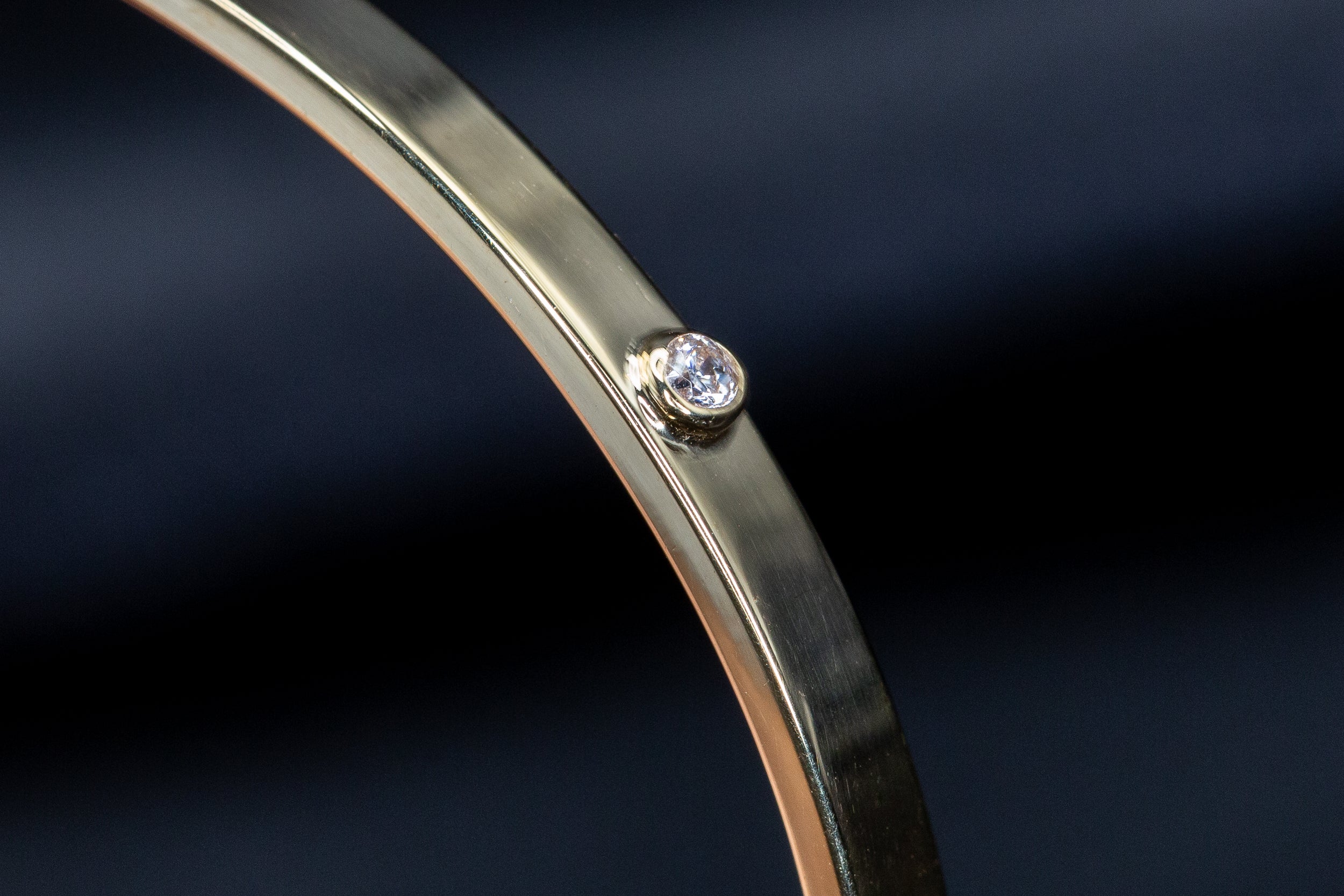 9ct Yellow Gold CZ Flexi Kids Bangle – A Timeless & Elegant Keepsake