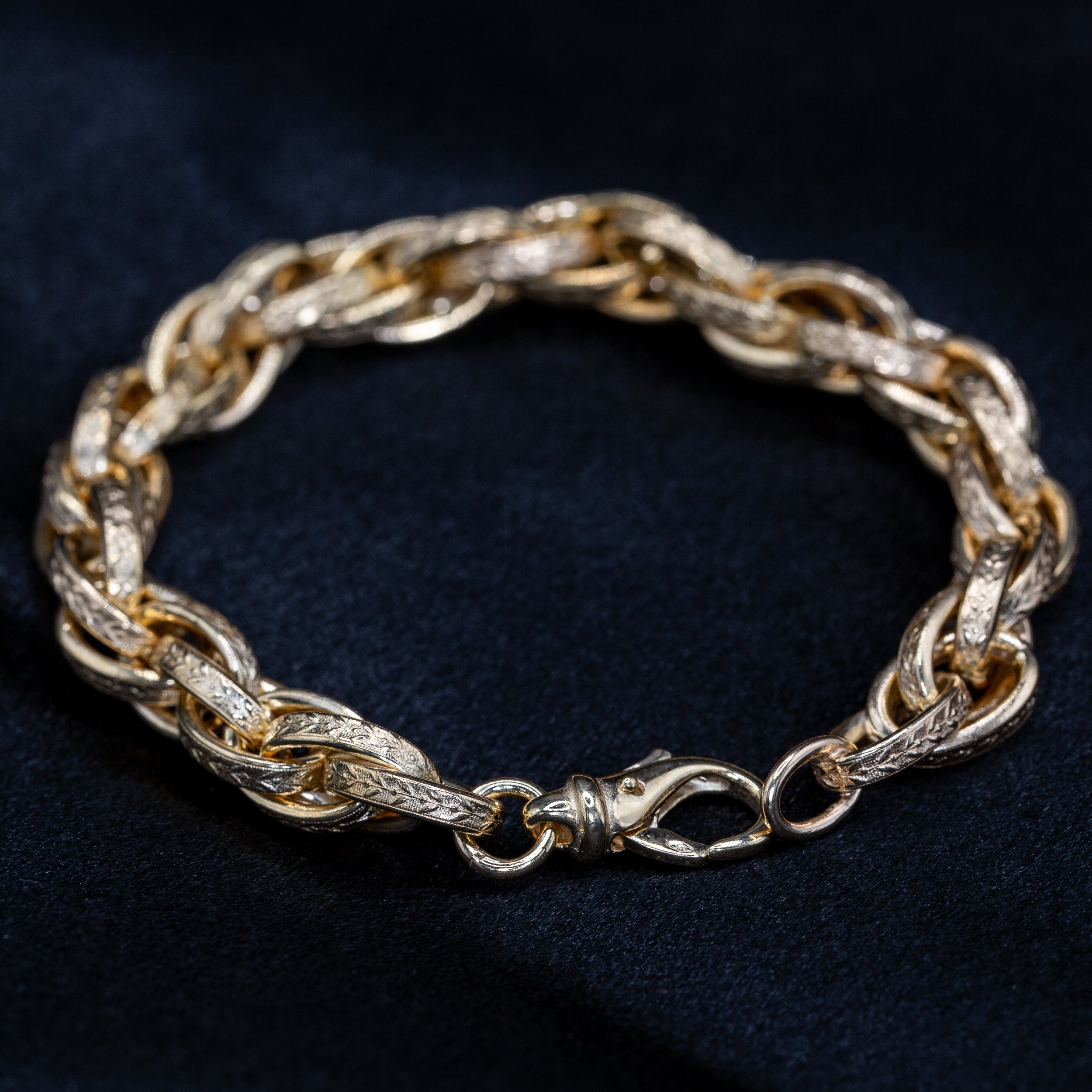 9ct Yellow Gold Prince of Wales Chain Bracelet – Elegant & Timeless Design