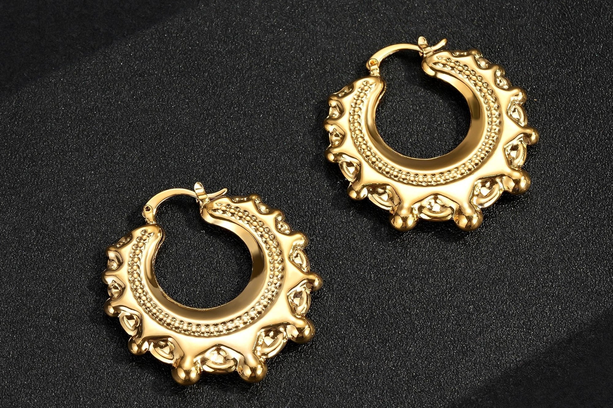 Round Gypsy Creole Earrings - Available in 20mm & 40mm