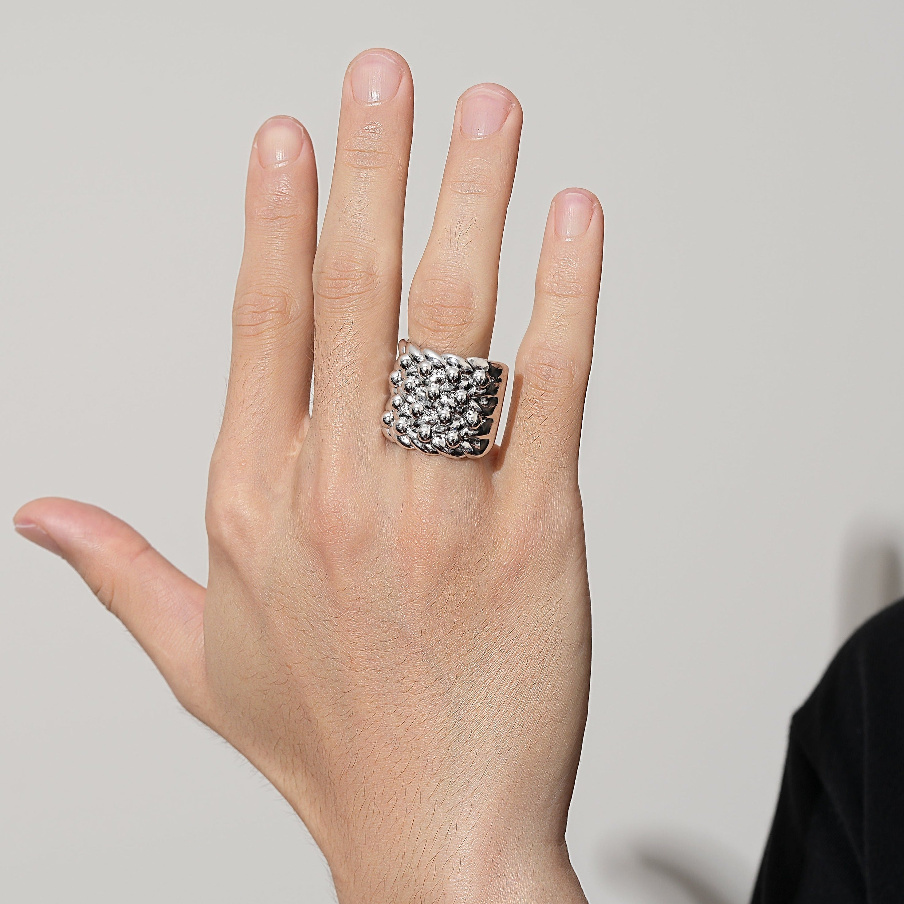 Premium Silver Filled Keeper Ring – Adjustable Size 10