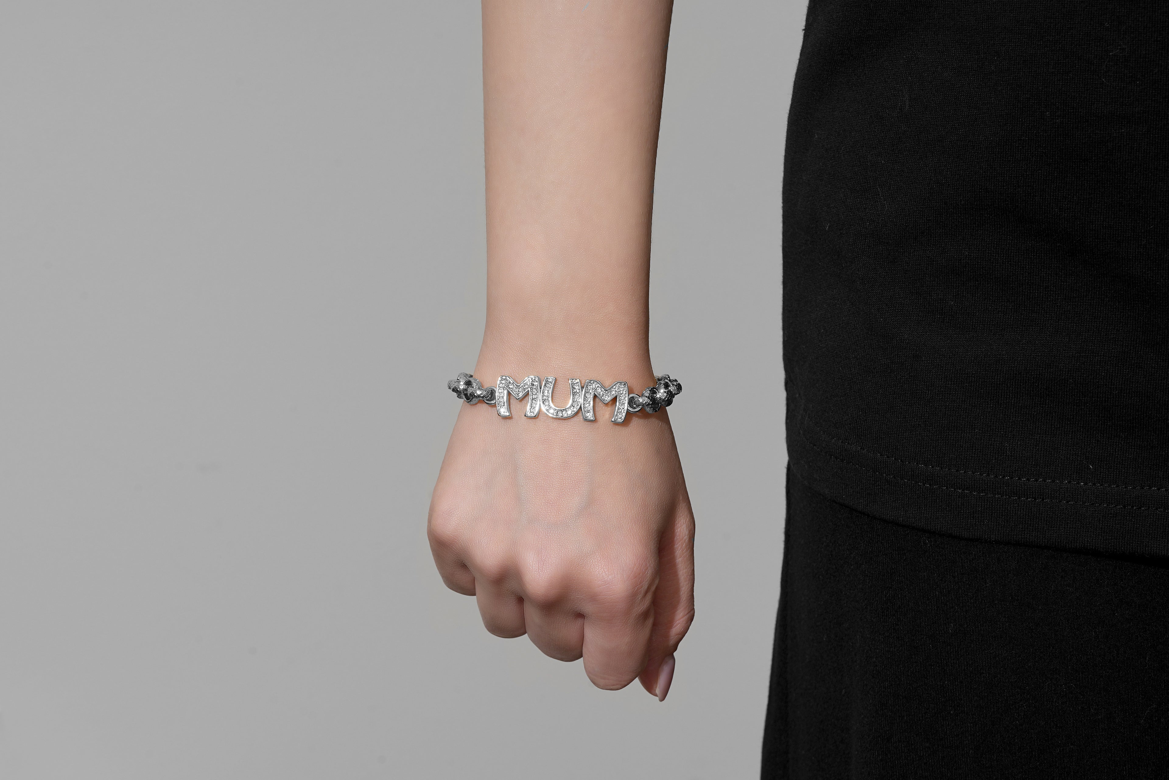 Silver Mum Belcher Bracelet