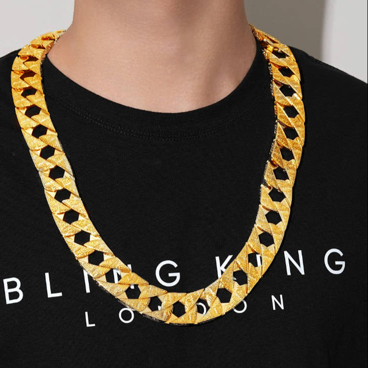 26mm gold lizard ornate chaps chain