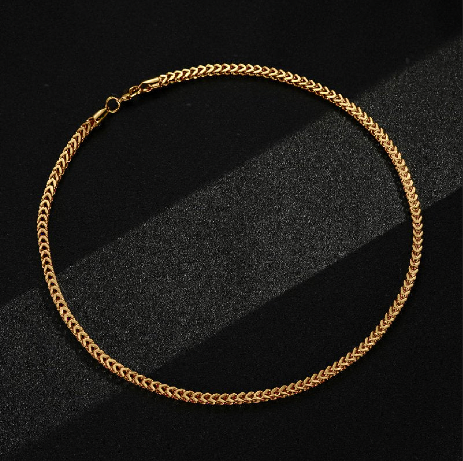4mm Gold Filled Bonded Franco Chain - 22 Inches