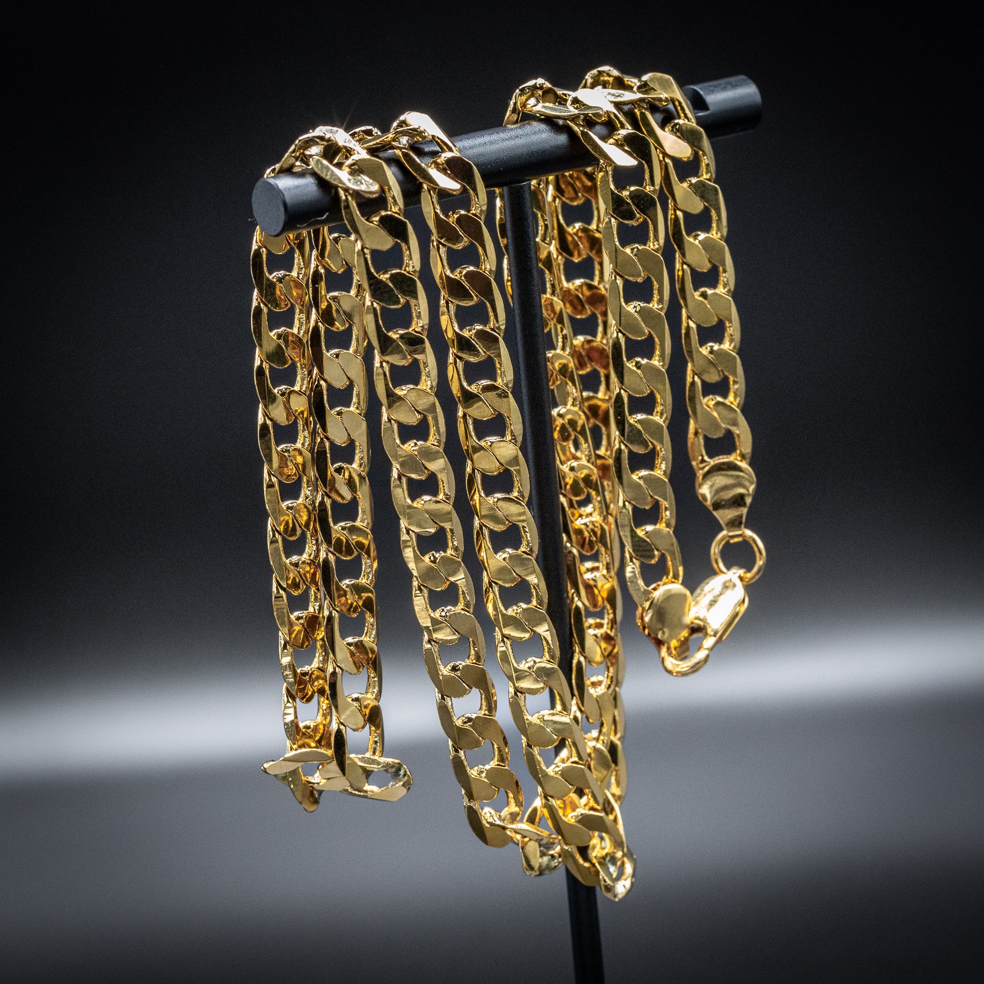 6mm Gold Cuban Curb Chain - 24 Inches