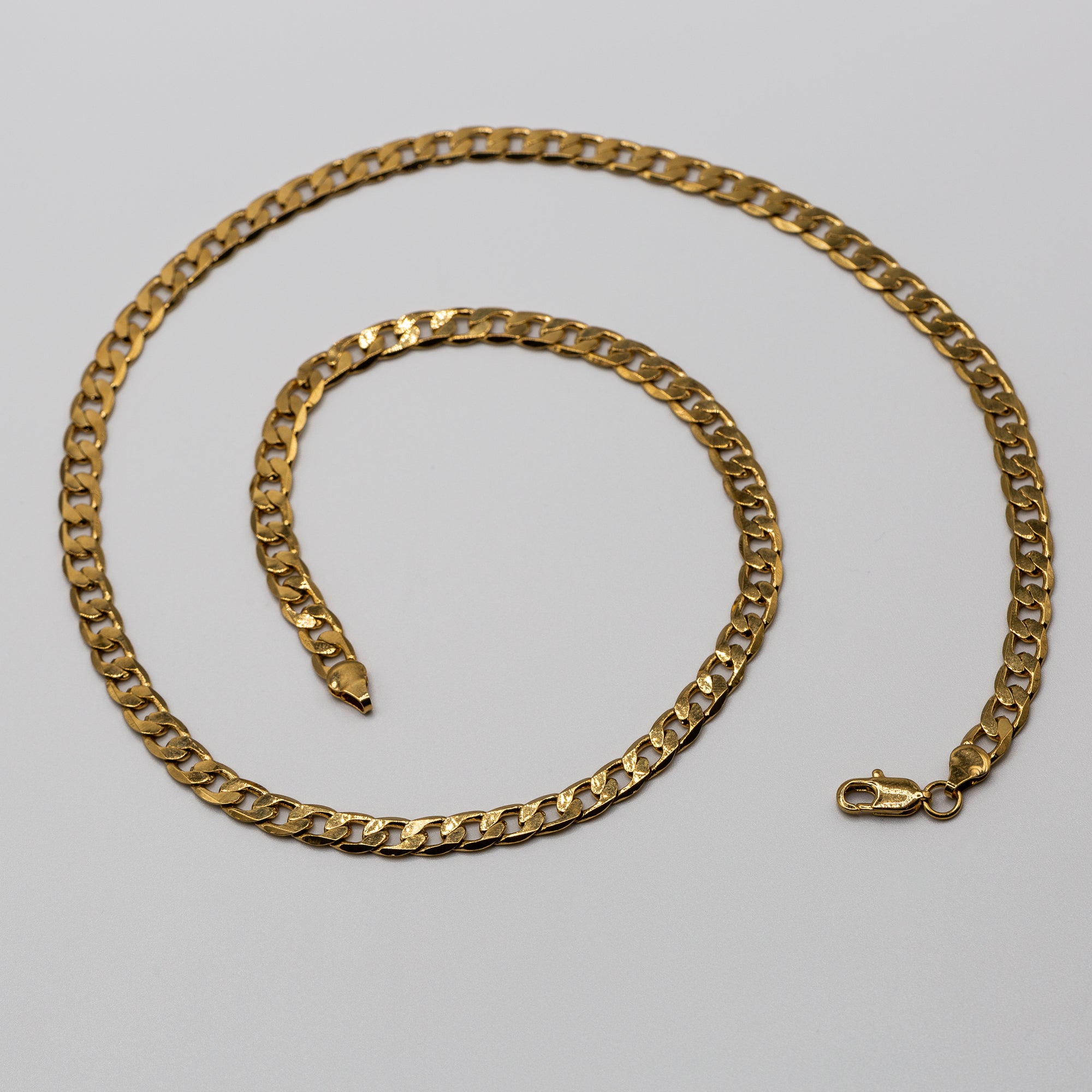 6mm Gold Cuban Curb Chain - 24 Inches