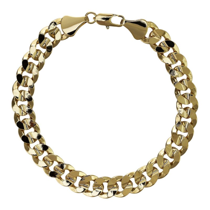 9mm Gold Filled Cuban Link Bracelet – Premium Gold Finish, 6-Inch
