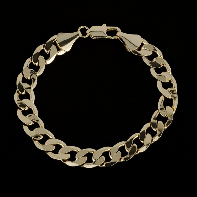 9mm Gold Filled Cuban Link Bracelet – Premium Gold Finish, 6-Inch