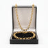 8mm gold classic smooth belcher chain and bracelet set