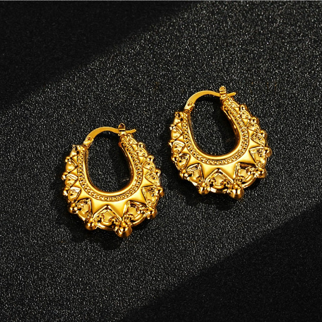 25mm Gold Gypsy Creole Hoop Earrings for Women