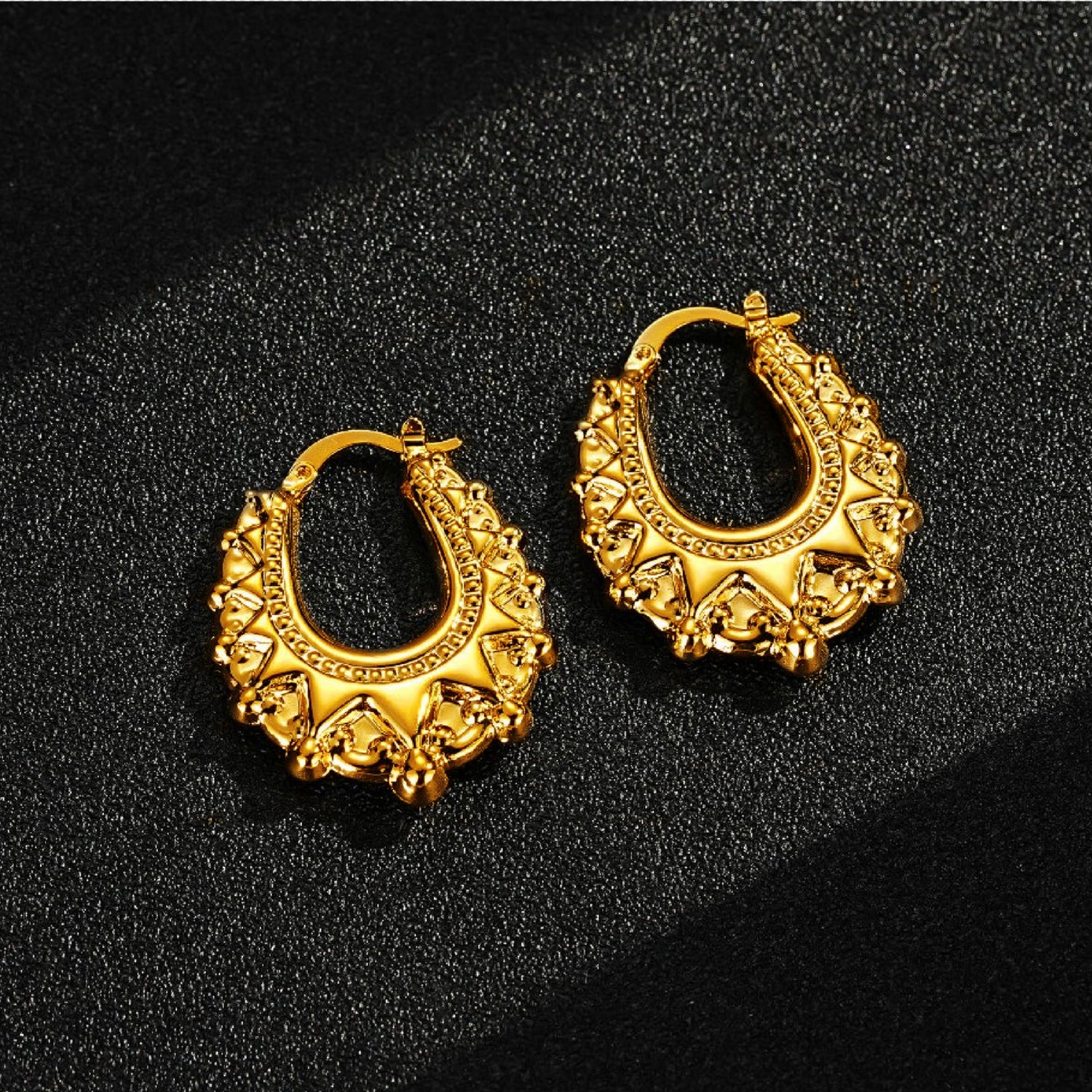 25mm Gold Gypsy Creole Hoop Earrings for Women