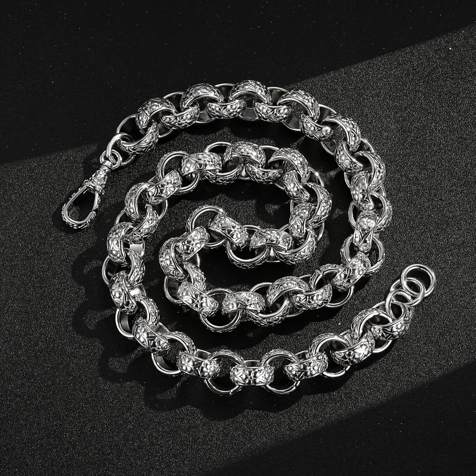 20mm Ornate Belcher Chain 28 Inches