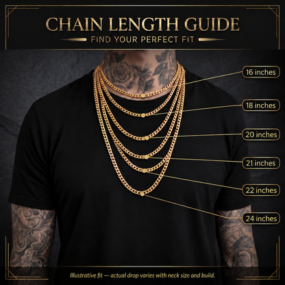 New Luxury Gold 12mm 3D Tulip Chain with Albert Clasp
