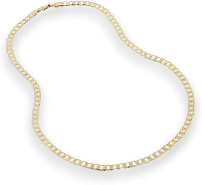 6mm Gold Cuban Curb Chain Necklace Classic 20 Inches