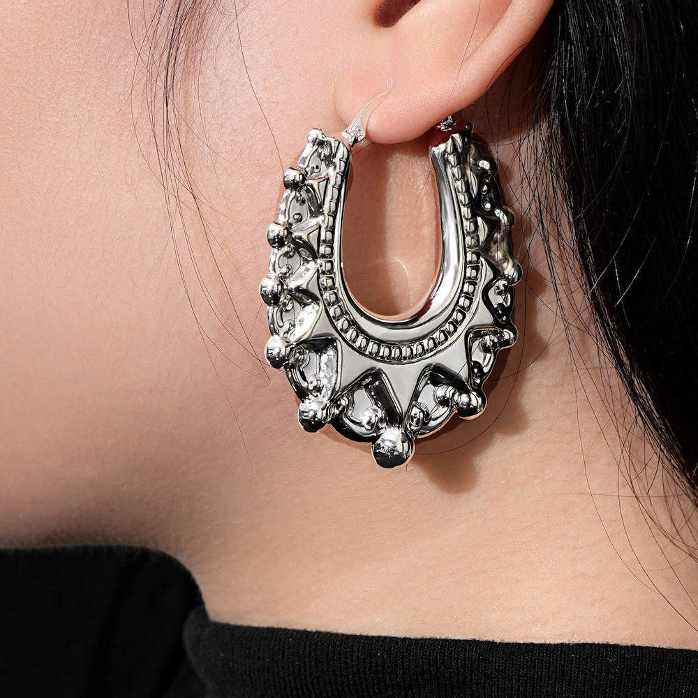 New 25mm Silver Oval Gypsy Creole Lightweight Earrings