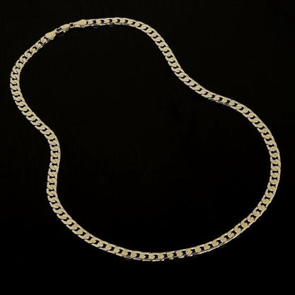 6mm Gold Cuban Curb Chain Necklace Classic 20 Inches