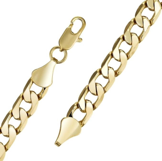 6mm Gold Cuban Curb Chain Necklace Classic 20 Inches