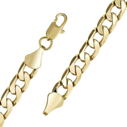 6mm Gold Cuban Curb Chain Necklace Classic 20 Inches