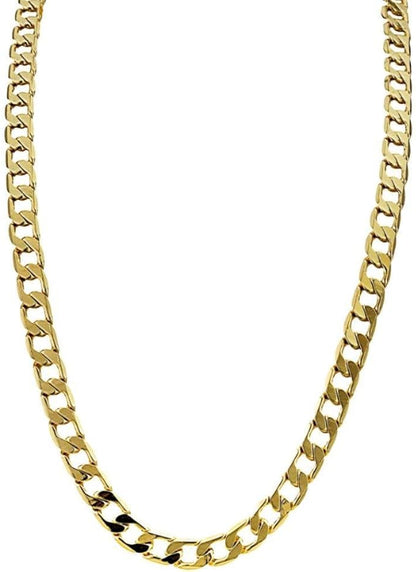 6mm Gold Cuban Curb Chain Necklace Classic 20 Inches