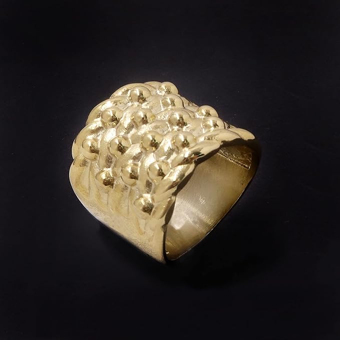 Waterproof Gold XXL Keeper Ring (Size 10, UK size T)