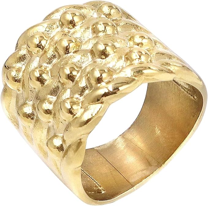 Waterproof Gold XXL Keeper Ring (Size 10, UK size T)