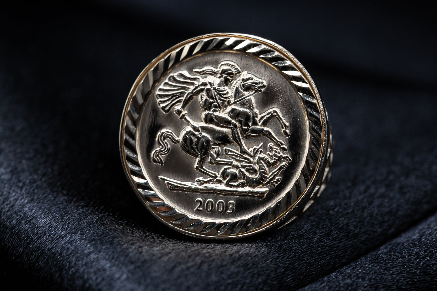 9ct Yellow Gold St George Half Sovereign Ring – A Timeless Symbol of Heritage &amp; Prestige