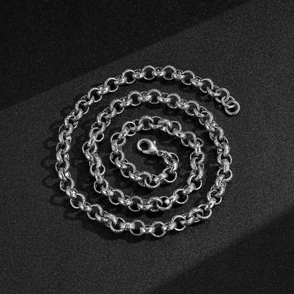 Silver Diamond-Cut Belcher Chain 8mm 30inches