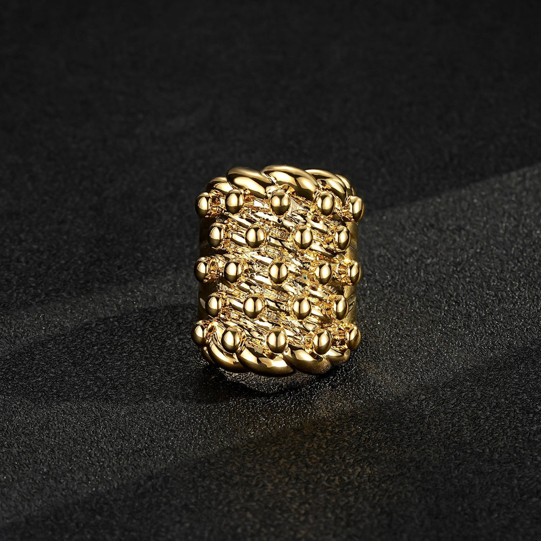Elegant gold bonded ring in three sizes