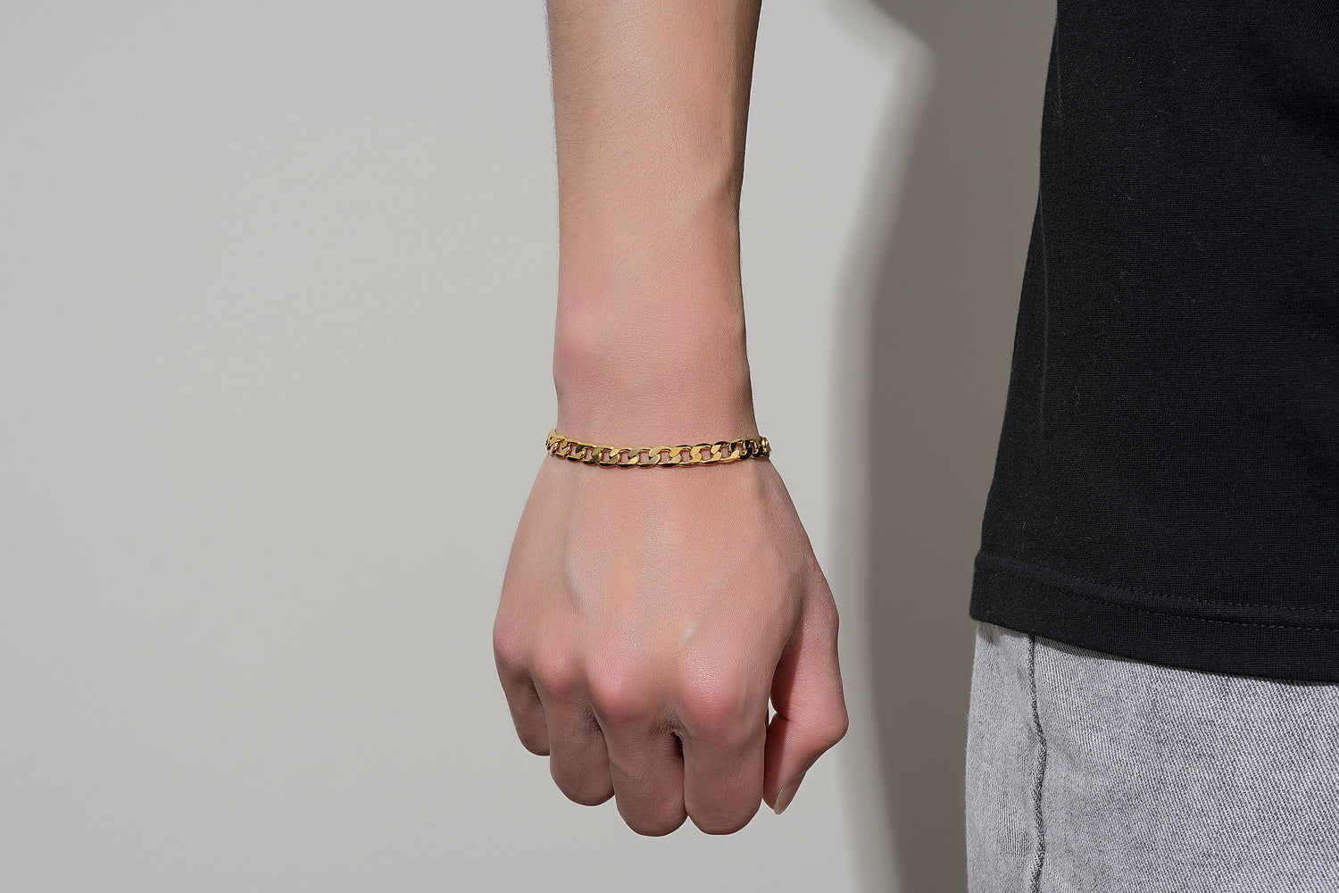 New 6mm Gold Cuban Curb Bracelet - 8 Inches