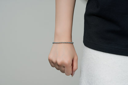 New 4mm Silver Diamond Cut Pattern Belcher Bracelet – 8 Inch