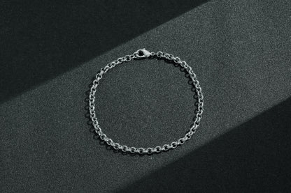 🎁 Silver Diamond-Cut Patterned Belcher Bracelet 4mm (100% off)