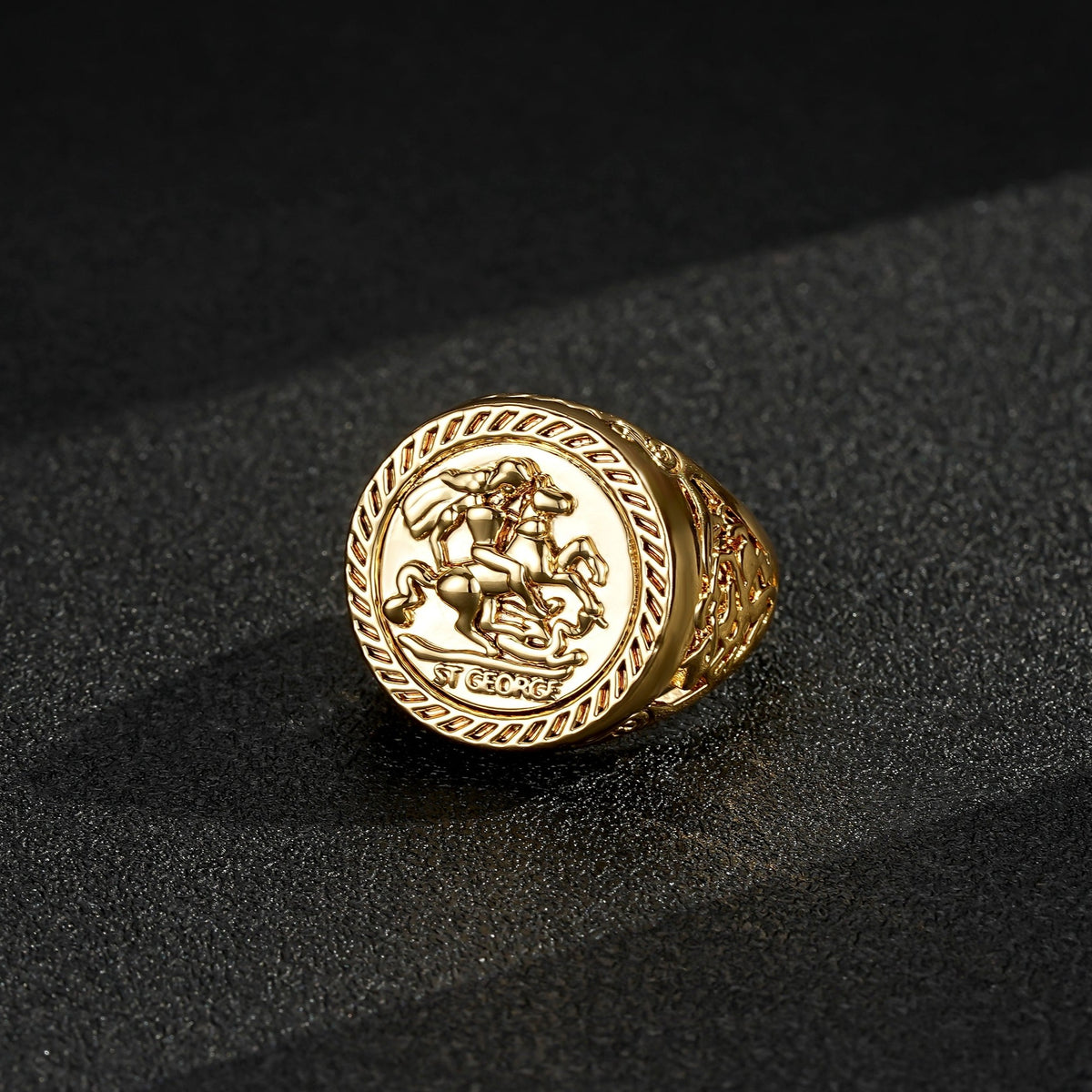 Gold Dragon Slayer Sovereign Ring