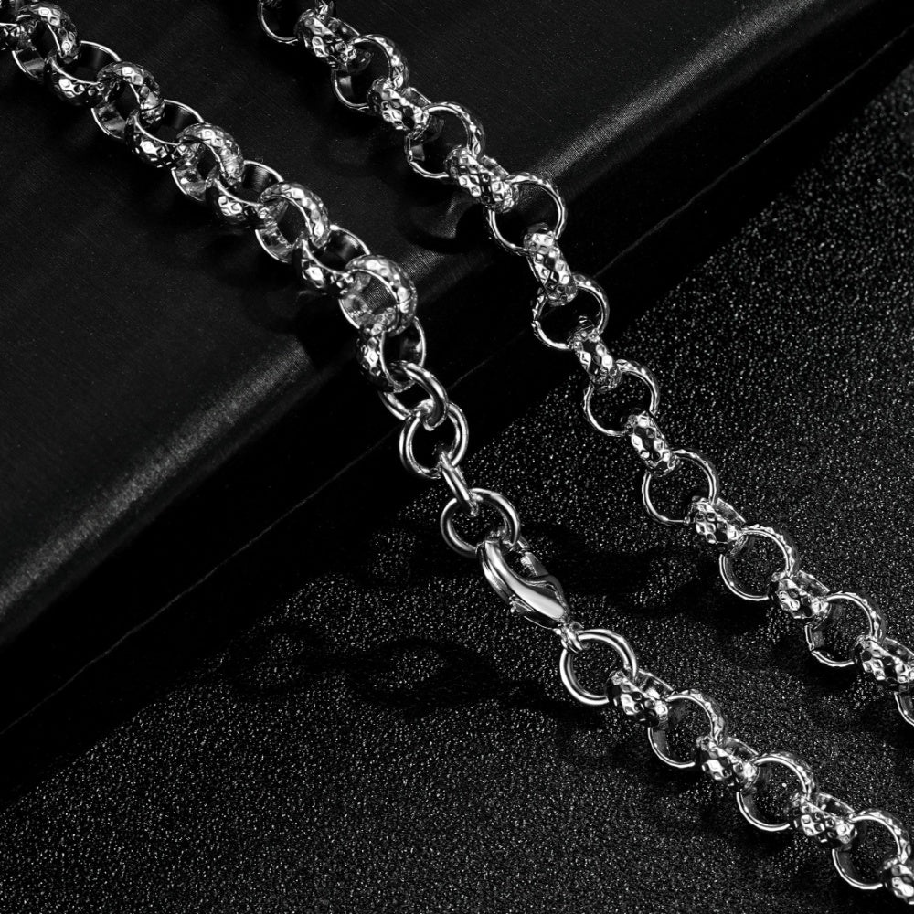 8mm Silver Filled Belcher Necklace, 16 Inches Long