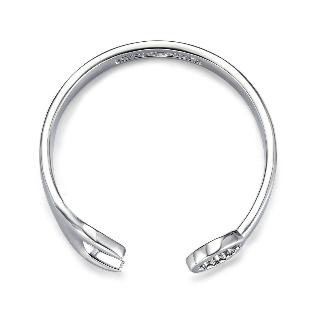 New 9mm Silver-Filled Adjustable Spanner Wrench Bangle