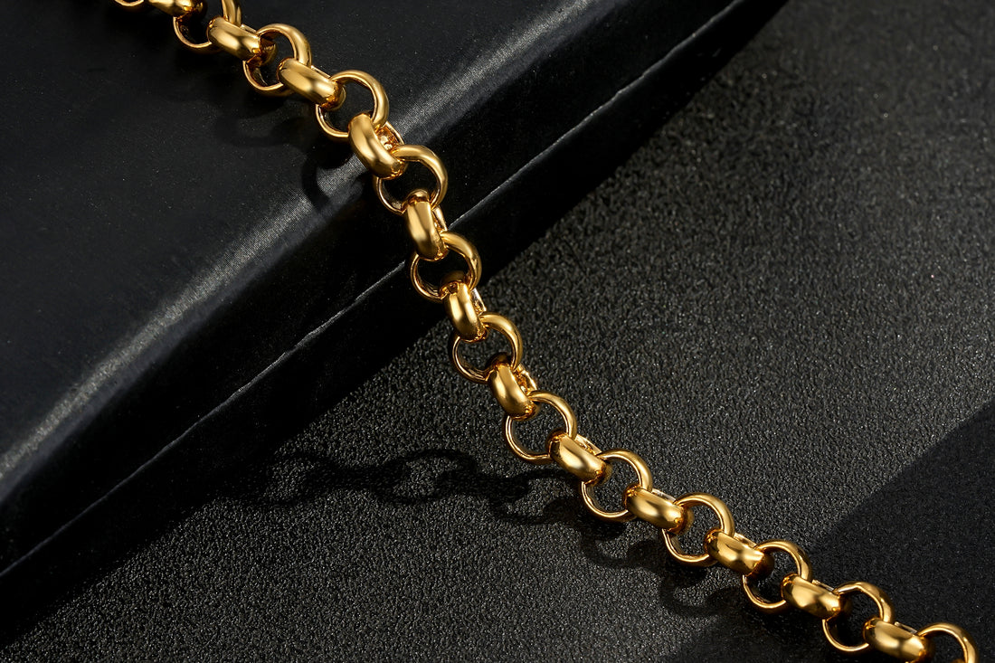 8mm Gold Belcher Bracelet – Classic 8 Inches, Smooth Pattern
