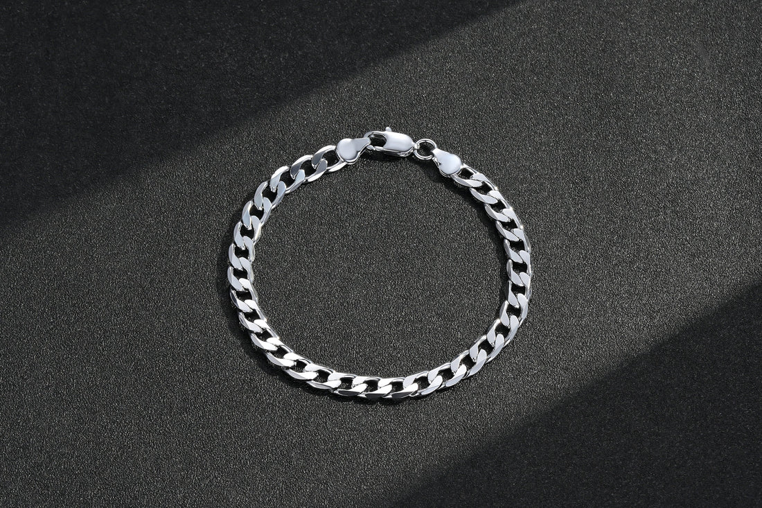 🎁 Silver Curb Bracelet 6mm (100% off)