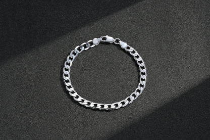 🎁 Silver Curb Bracelet 6mm (100% off)
