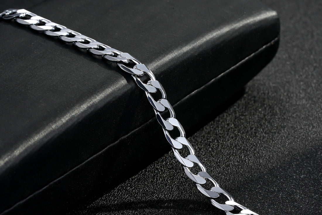 New 6mm Silver Cuban Curb Bracelet – High Polish Finish – 8 Inch | Classic Men&