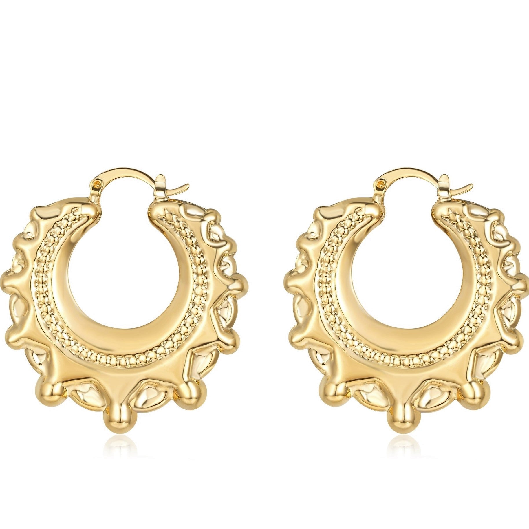 New Round Gypsy Creole Earrings - Available in 20mm &amp; 40mm