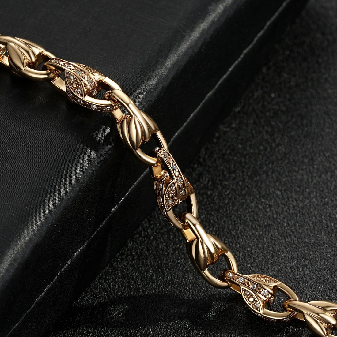 9mm Gold Tulip Bracelet Pattern Albert Clasp