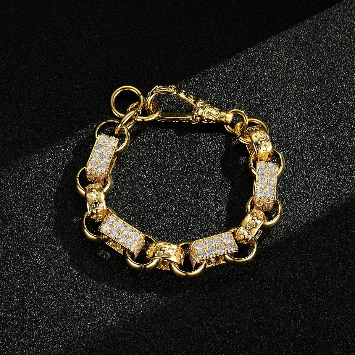 Luxury Gold XXL Gypsy Link Belcher Bracelet