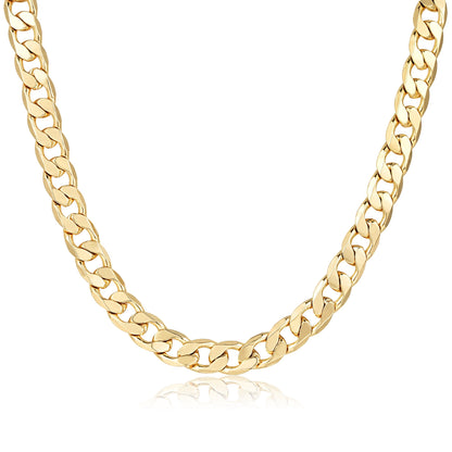 12mm gold Cuban curb chain