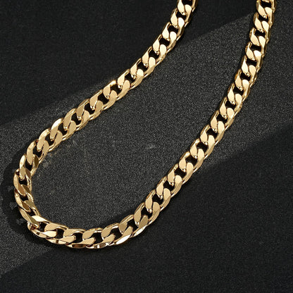 Gold Cuban Curb Set 12mm