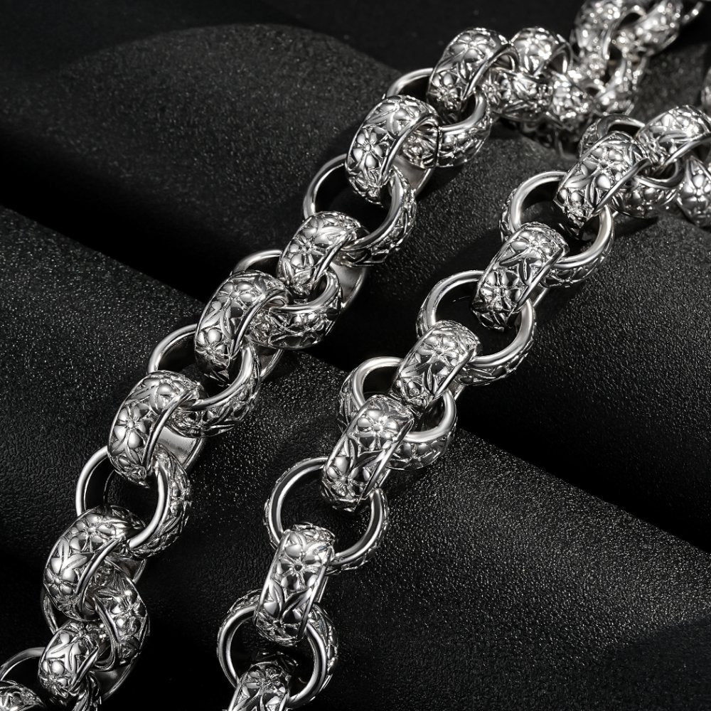 Catena Rolo in argento sterling, collana con catena Rolo vintage in Catena Rolo in argento sterling, collana con catena Rolo vintage in