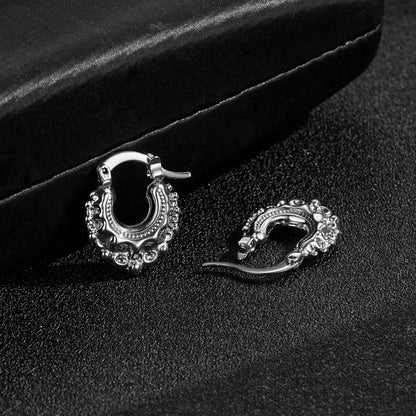 Silver Baby Gypsy Creole Earrings