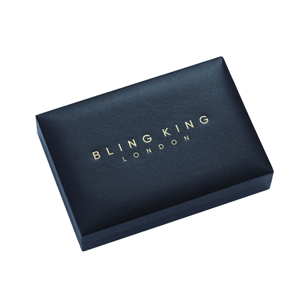 Luxurious Bling King Leather Box - Blue