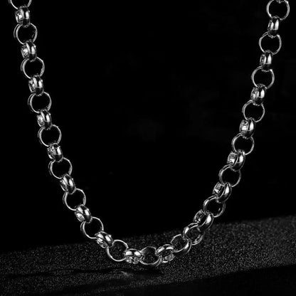 10mm Silver-Filled Diamond Cut Belcher Chain 24 Inch Unisex (New)