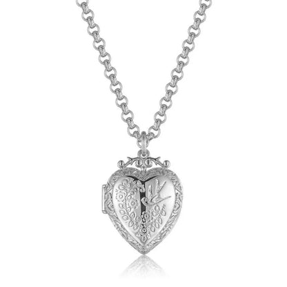 Silver Heart Locket Pendant