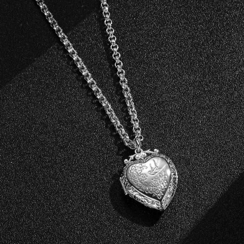 Silver Heart Locket Pendant